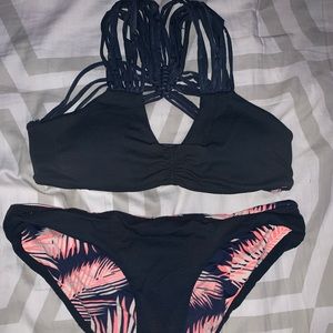a really cute DOUBLE SIDED swim suit